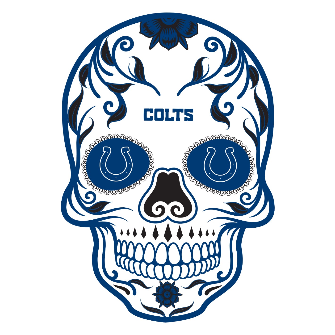 Indianapolis Colts: 2022 Skull Outdoor Logo - Officially Licensed NFL