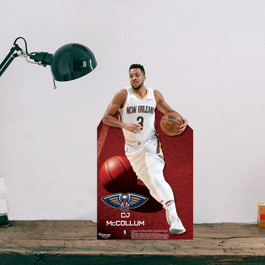 New Orleans Pelicans: CJ McCollum Mini Cardstock Cutout - Officially Licensed NBA Stand Out