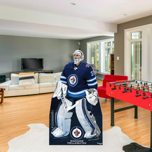 Winnipeg Jets: Connor Hellebuyck Life-Size Foam Core Cutout - Officially Licensed NHL Stand Out