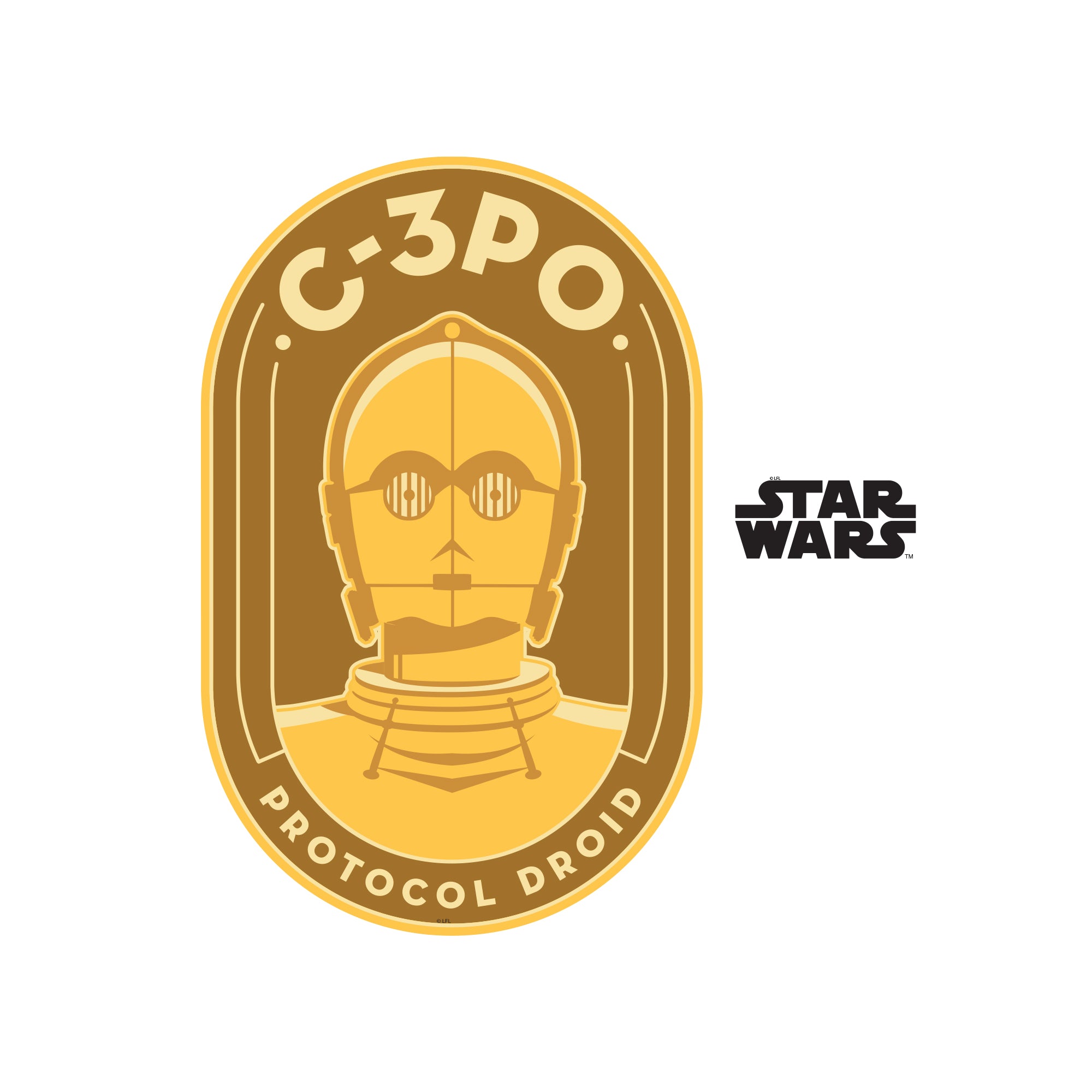 Star Wars: C-3PO Die-Cut Icon - Officially Licensed Disney Outdoor