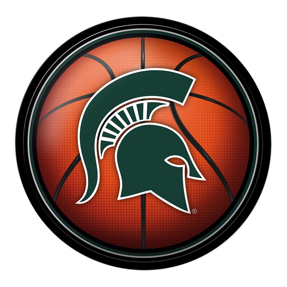 Michigan State Spartans Basketball - Modern Disc Wall Sign