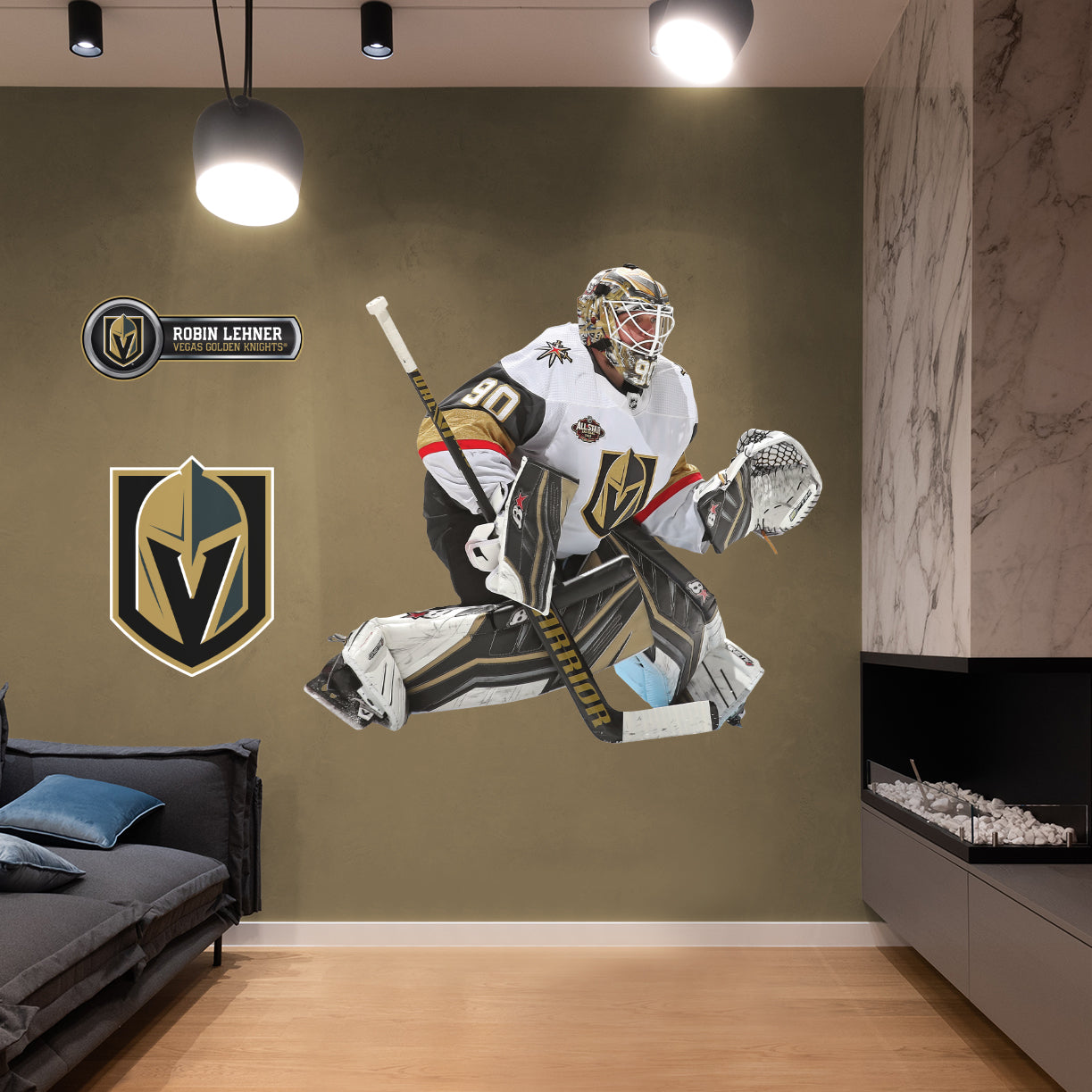 Vegas Golden Knights: Robin Lehner - Officially Licensed NHL Removable Adhesive Decal