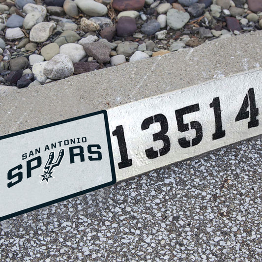 San Antonio Spurs: Address Block Logo - Officially Licensed NBA Outdoor Graphic