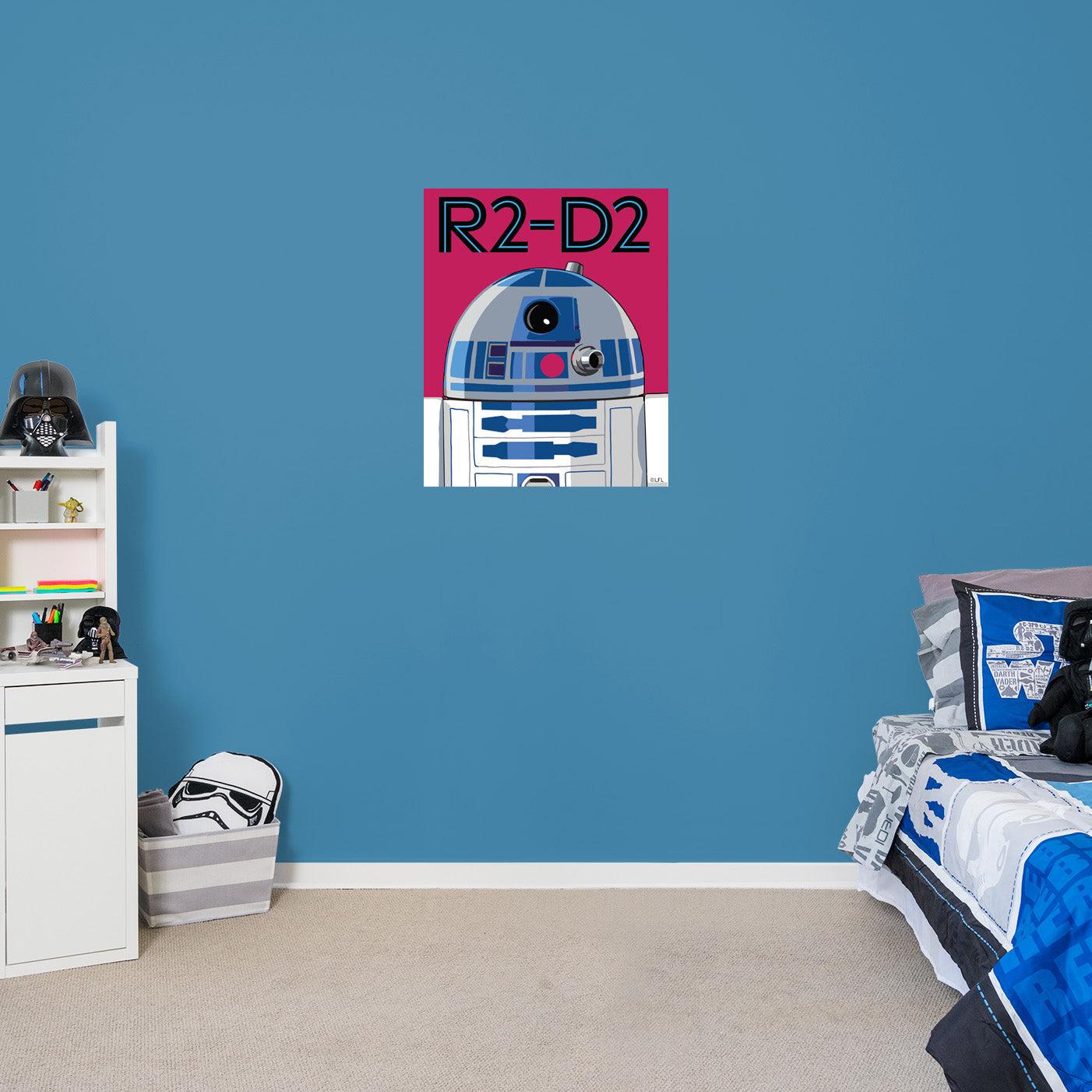 R2-D2 Pop Art Poster - Officially Licensed Star Wars Removable Adhesive Decal