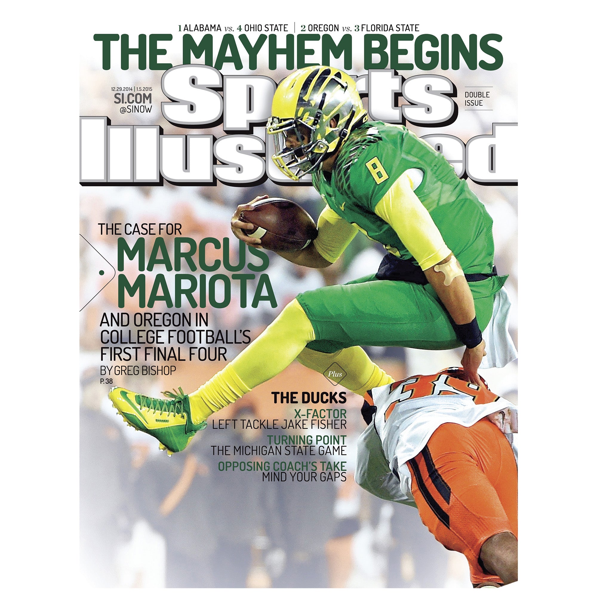 Oregon Ducks: Marcus Mariota December 2014 Sports Illustrated Cover - –  Fathead