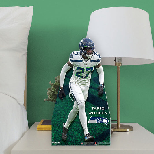 Seattle Seahawks: Tariq Woolen Mini Cardstock Cutout - Officially Licensed NFL Stand Out