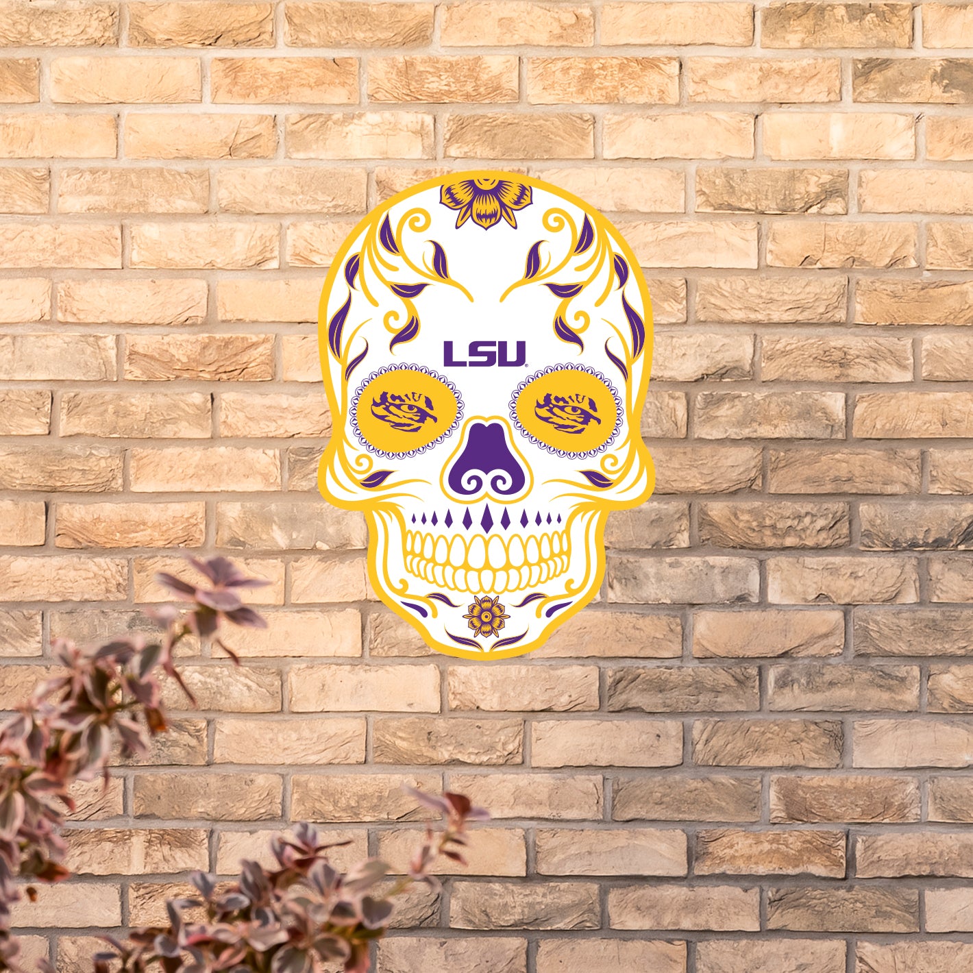 LSU Tigers:   Outdoor Skull        - Officially Licensed NCAA    Outdoor Graphic