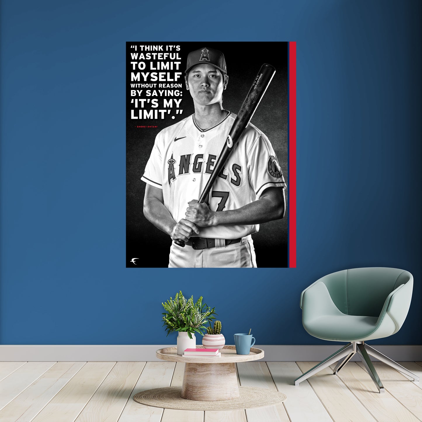 Los Angeles Angels: Shohei Ohtani Inspirational Poster - Officially Licensed MLB Removable Adhesive Decal
