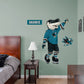 San Jose Sharks: S.J. Sharkie  Mascot        - Officially Licensed NHL Removable Wall   Adhesive Decal