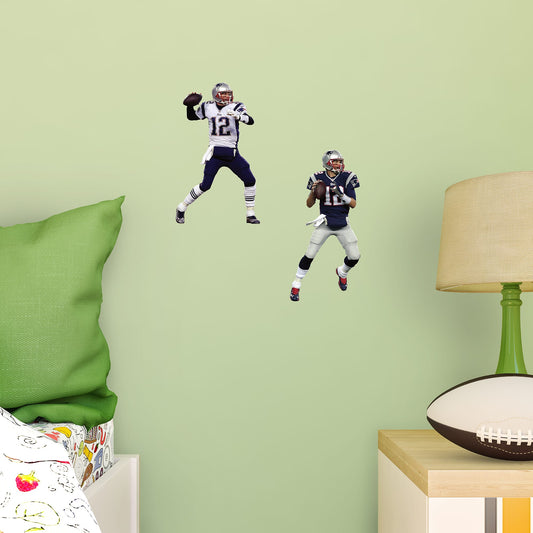 Tom Brady: Home & Away - Officially Licensed NFL Removable Wall Decal