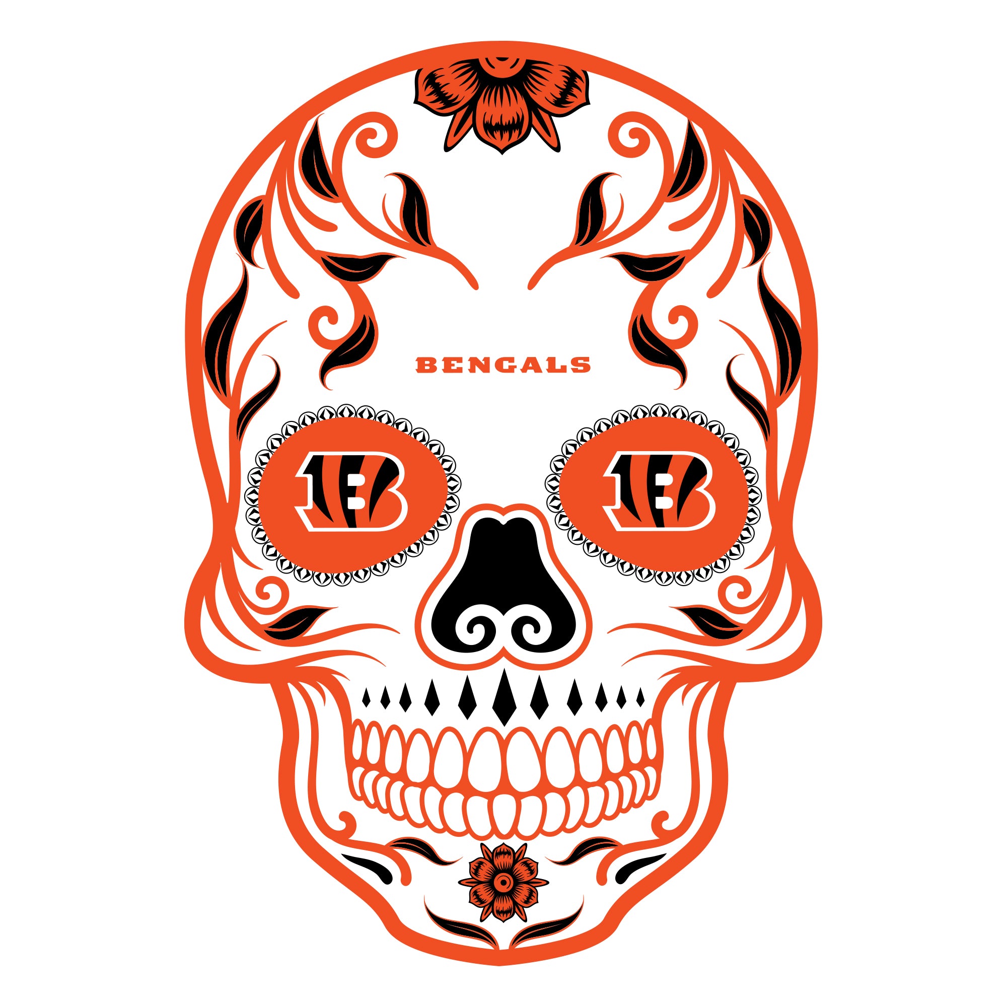 Cincinnati Bengals: 2022 Skull Outdoor Logo - Officially Licensed NFL