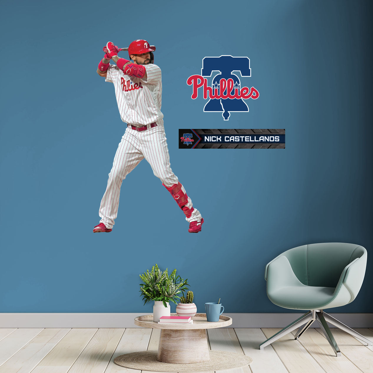 Philadelphia Phillies: Nick Castellanos - Officially Licensed MLB Removable Adhesive Decal
