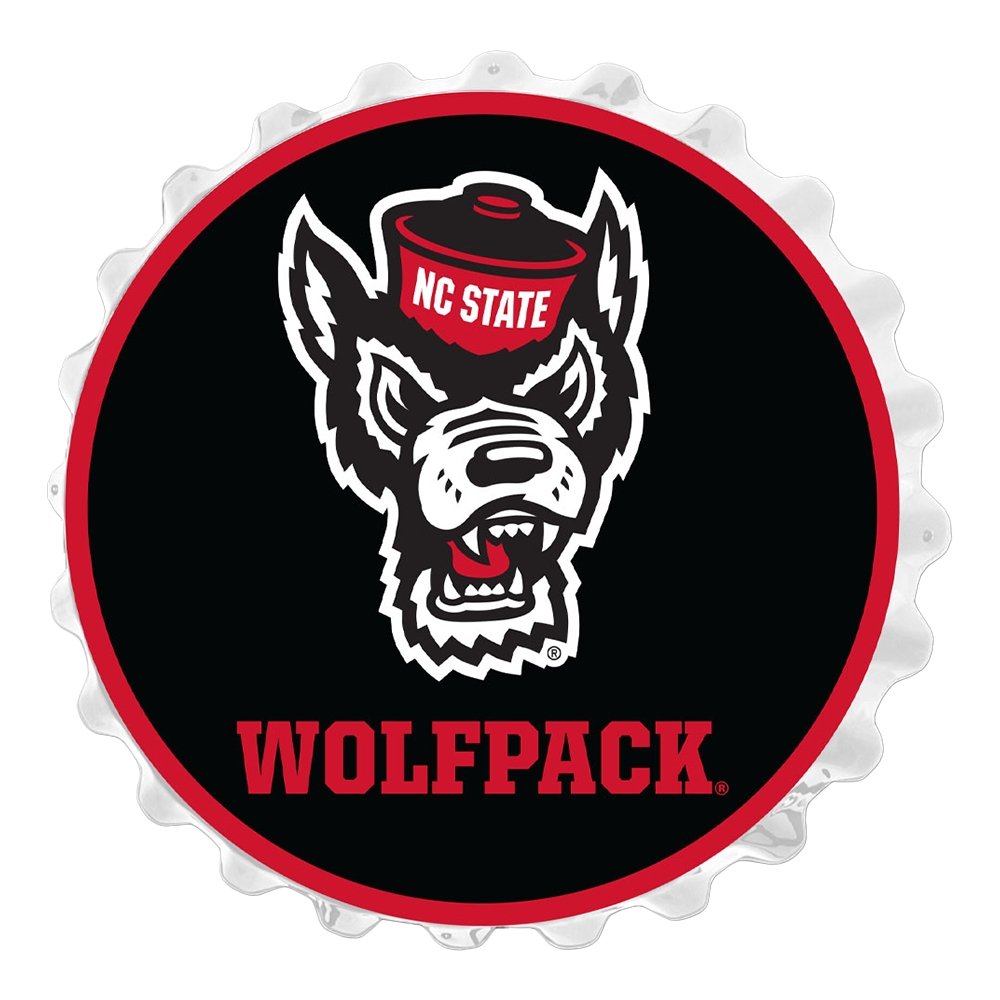 NC State Wolfpack Simple Modern 32 oz Black Wolfhead Summit Water