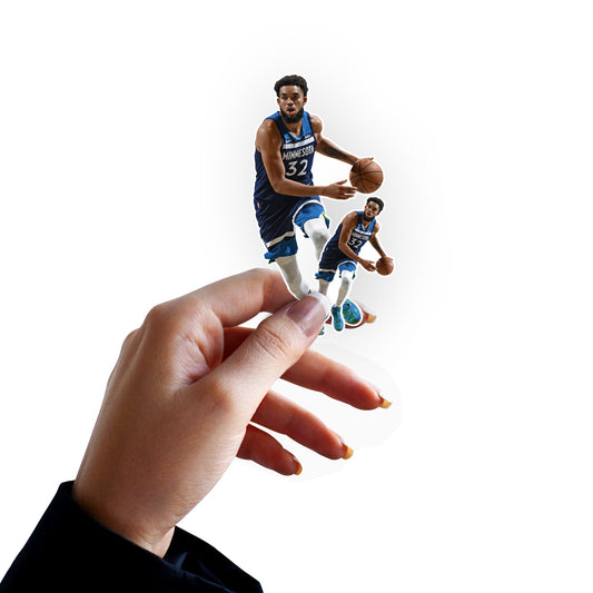 Sheet of 5 -Minnesota Timberwolves: Karl-Anthony Towns MINIS - Officially Licensed NBA Removable Adhesive Decal