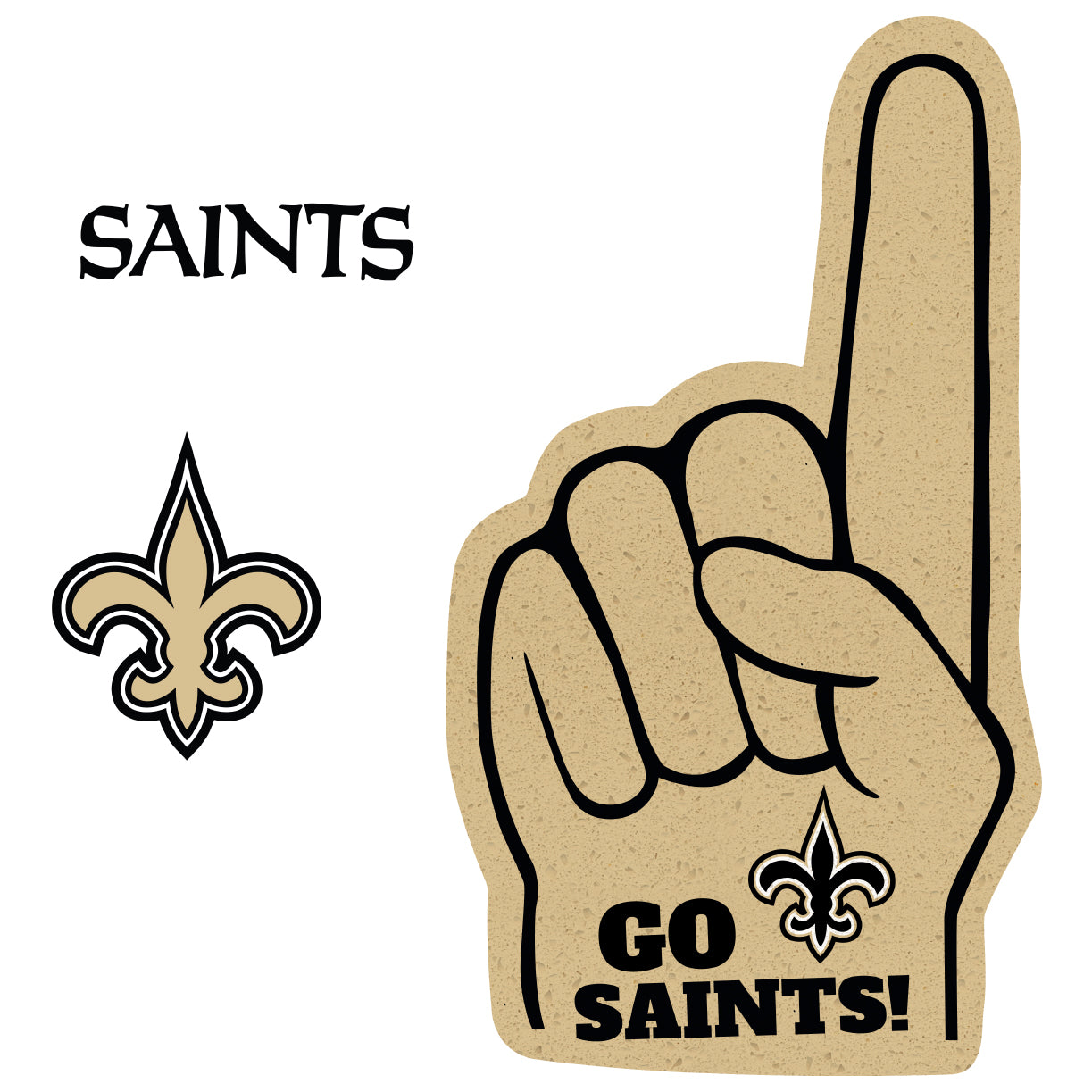 New Orleans Saints: 2021 Foam Finger - Officially Licensed NFL Removab –  Fathead
