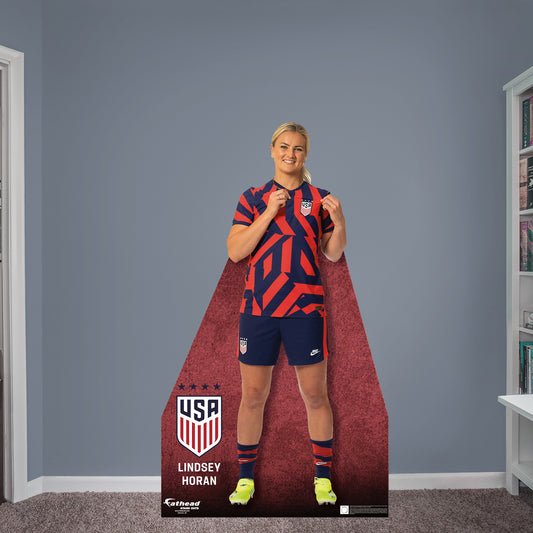 Lindsey Horan Life-Size Foam Core Cutout - Officially Licensed USWNT Stand Out