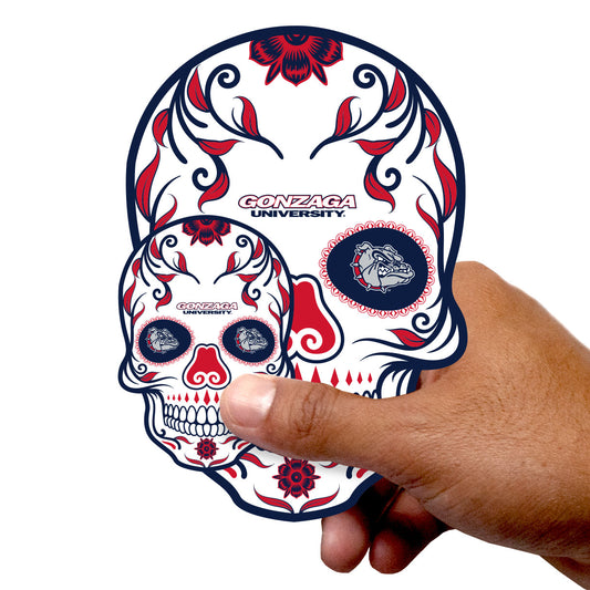 Gonzaga Bulldogs:   Skull Minis        - Officially Licensed NCAA Removable     Adhesive Decal