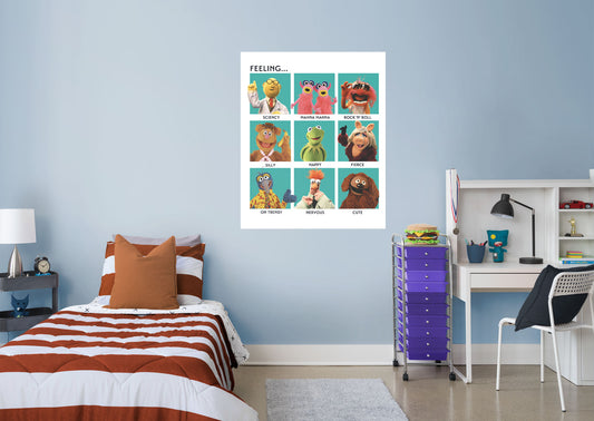The Muppets:  Feelings Mural        - Officially Licensed Disney Removable Wall   Adhesive Decal