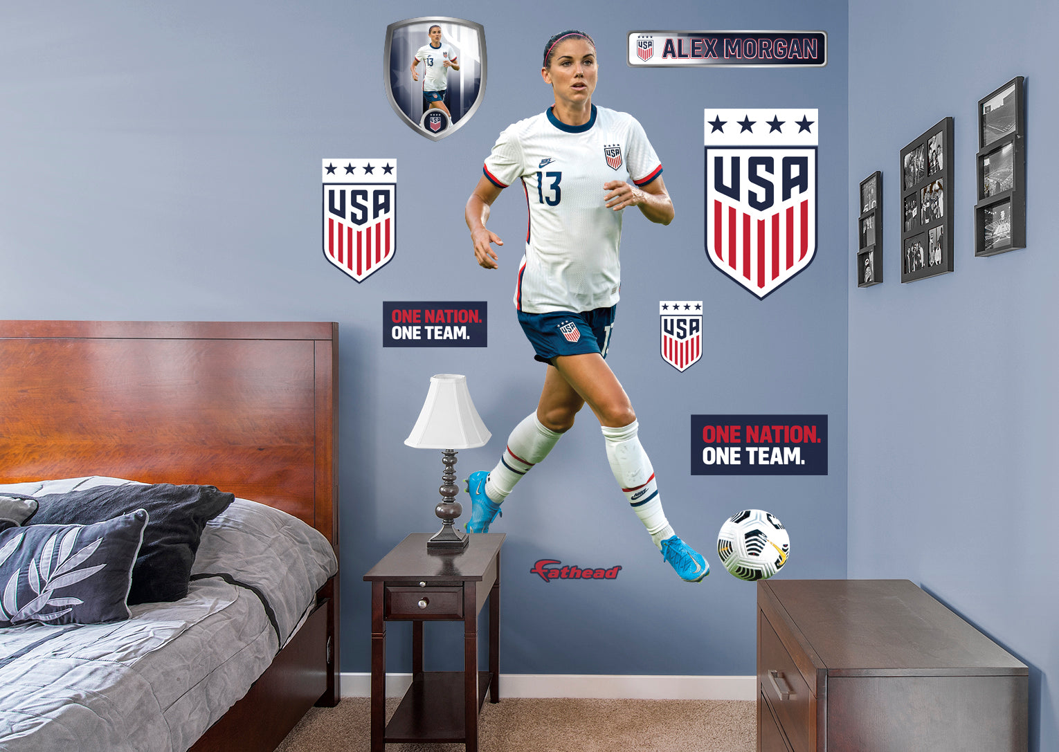 Alex Morgan - Officially Licensed USWNT Removable Wall Adhesive Decal –  Fathead