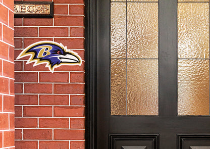 Baltimore Ravens:  Alumigraphic Logo        - Officially Licensed NFL    Outdoor Graphic