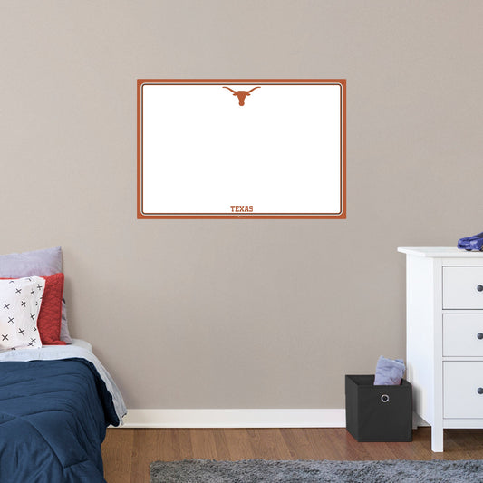 Texas Longhorns: Dry Erase White Board - Officially Licensed NCAA Removable Adhesive Decal