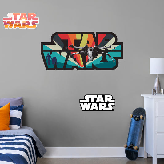X-Wing Fighter Logo  - Officially Licensed Star Wars Removable Wall Decal
