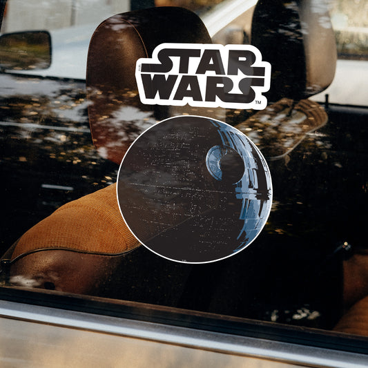 Star Wars: Death Star Window Clings - Officially Licensed Disney Removable Window Static Decal