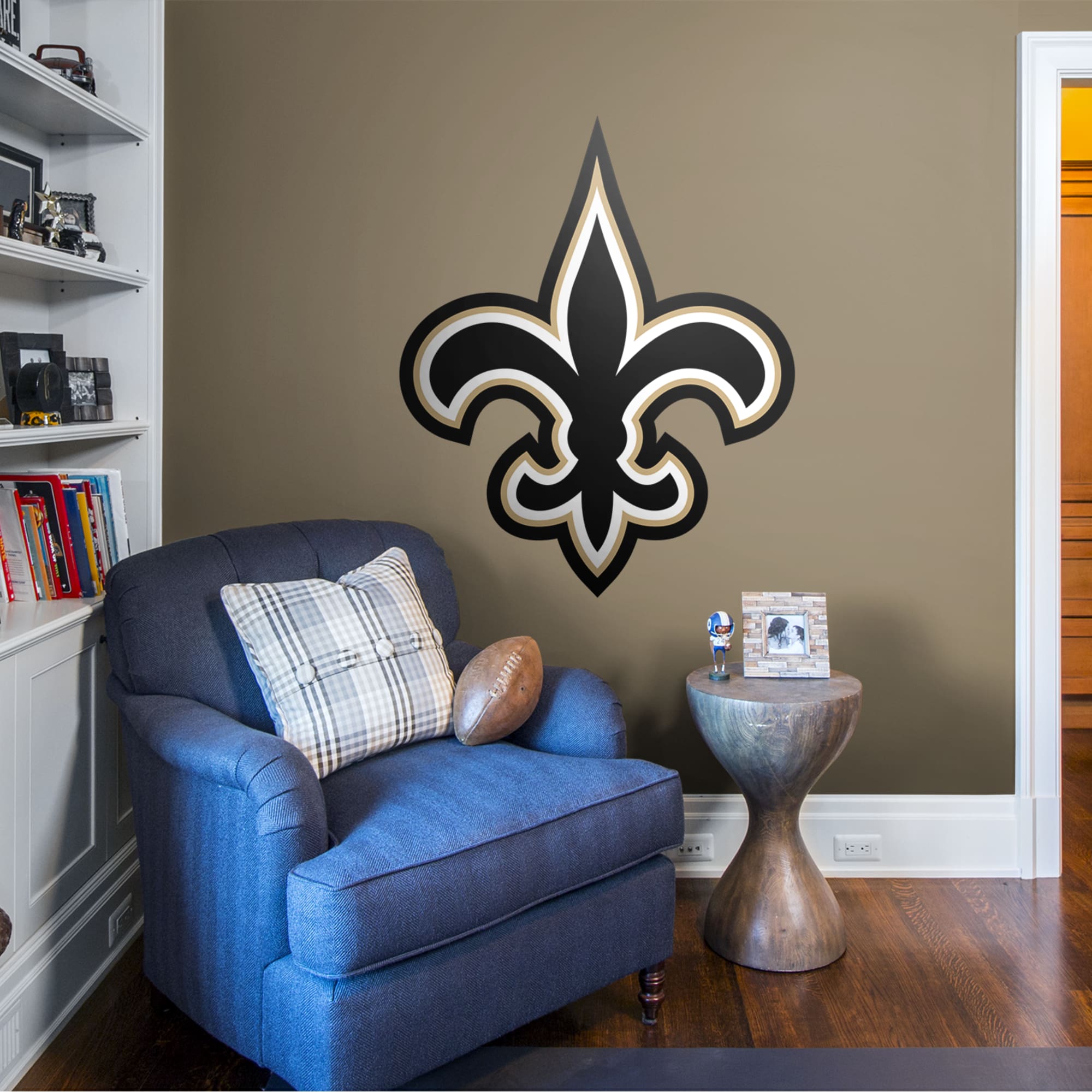 New Orleans Saints Round Wall Clock~NEW~NFL GEAR