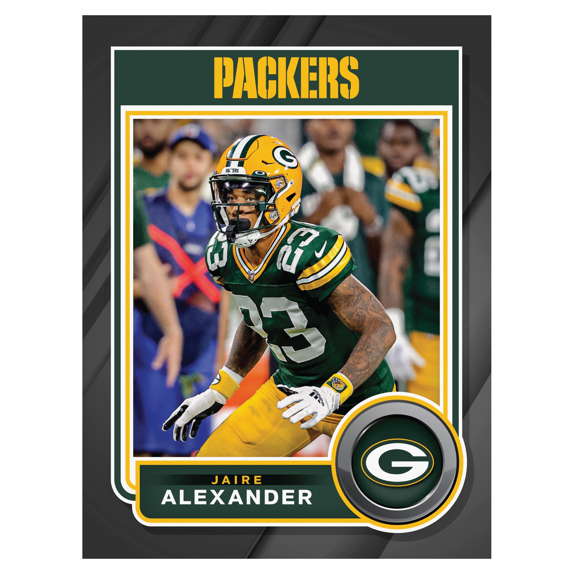 Jaire Alexander Green Bay Packers 24.25'' x 35'' Framed Players