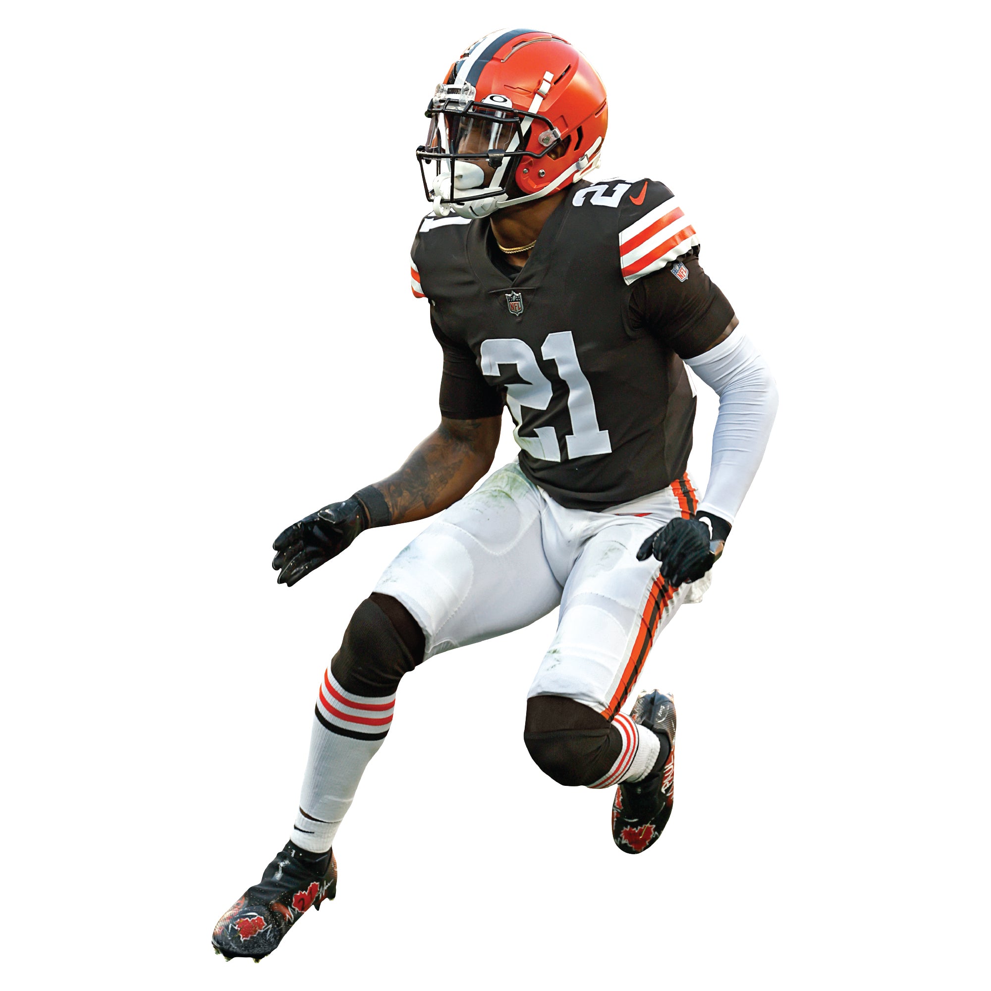 2022 Mosaic Mosaic Reactive Orange #230 DENZEL WARD Cleveland Browns