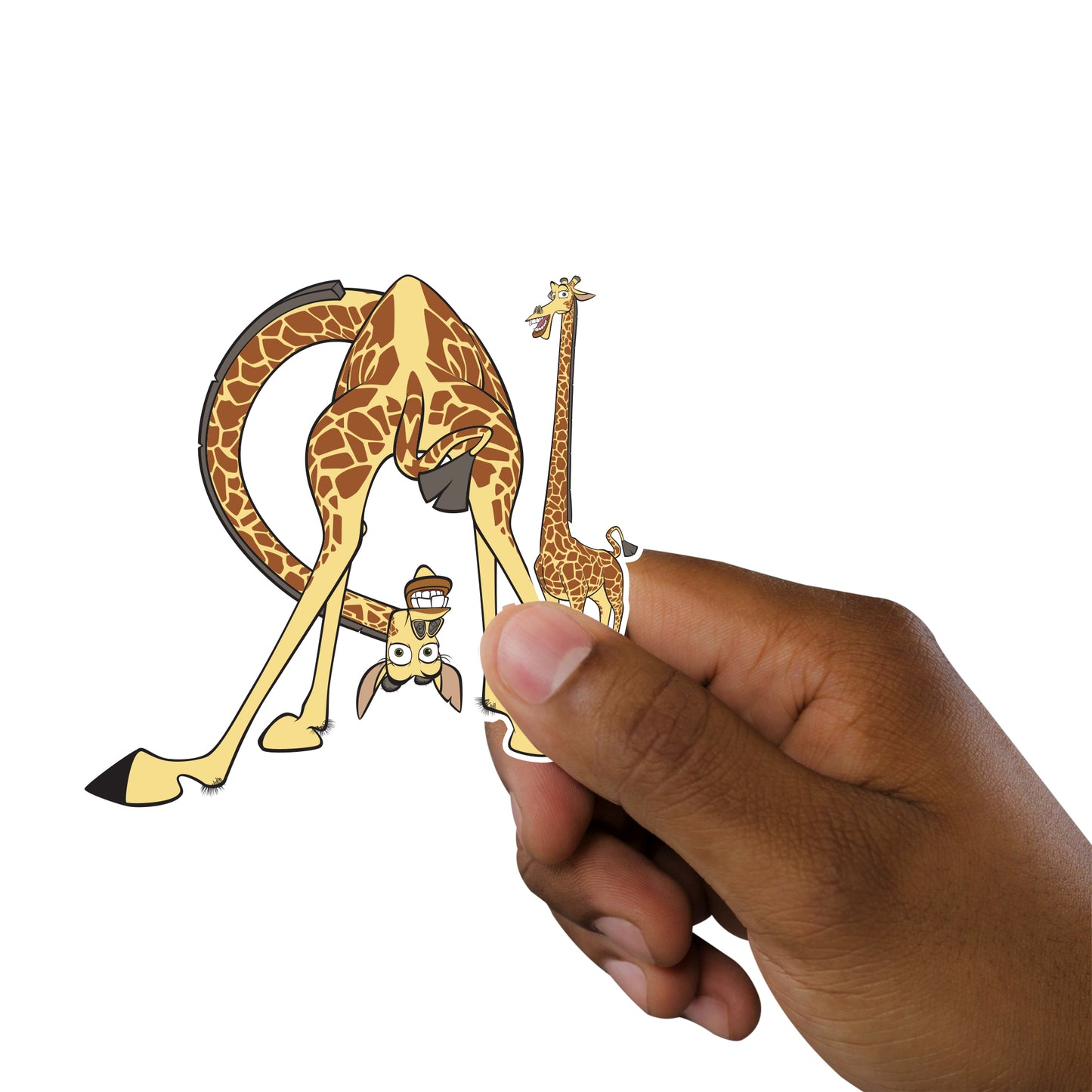 Sheet of 5 -Madagascar: Melman Minis        - Officially Licensed NBC Universal Removable    Adhesive Decal