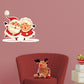 Christmas: Mr and Mrs Claus Die-Cut Character - Removable Adhesive Decal
