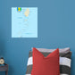 Maps of North America: Saint Vincent and The Grenadines Mural        -   Removable Wall   Adhesive Decal