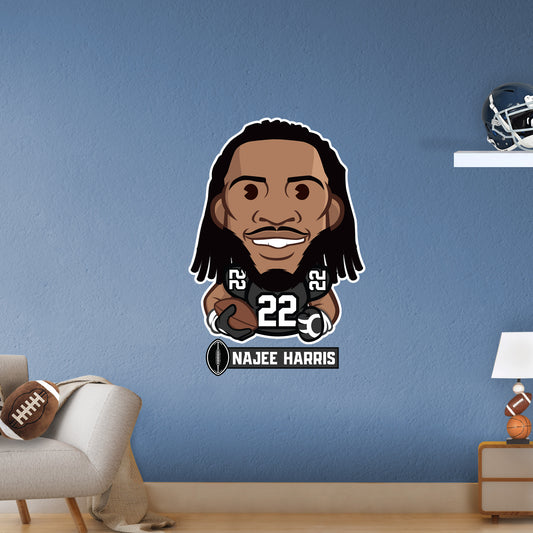 Pittsburgh Steelers: Najee Harris  Emoji        - Officially Licensed NFLPA Removable     Adhesive Decal