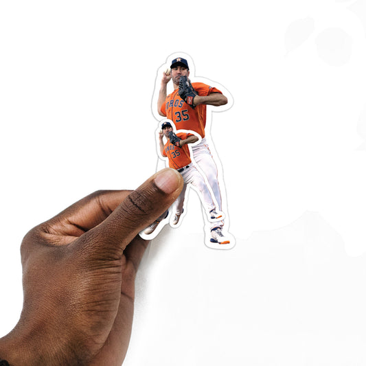 Houston Astros: Justin Verlander  Player Minis        - Officially Licensed MLB Removable     Adhesive Decal