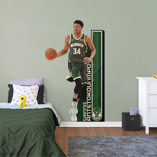 Giannis Antetokounmpo: Growth Chart - Officially Licensed NBA Removable Wall Decal