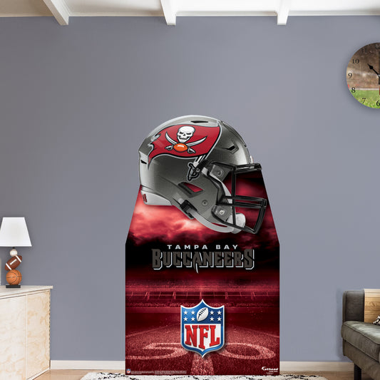 Tampa Bay Buccaneers:   Helmet  Life-Size   Foam Core Cutout  - Officially Licensed NFL    Stand Out
