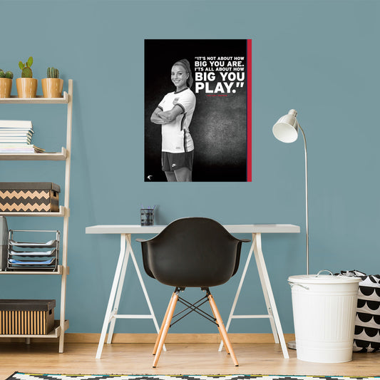 Mallory Swanson  Inspirational Poster        - Officially Licensed USWNT Removable     Adhesive Decal