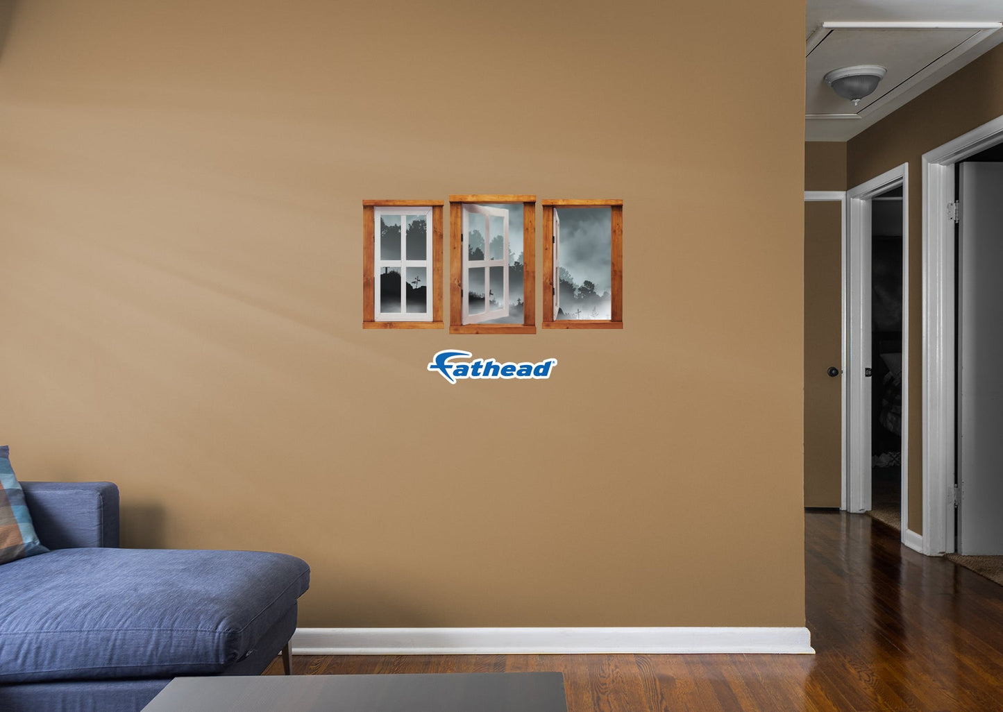 Halloween:  Hill Icon Instant Windows        -   Removable     Adhesive Decal