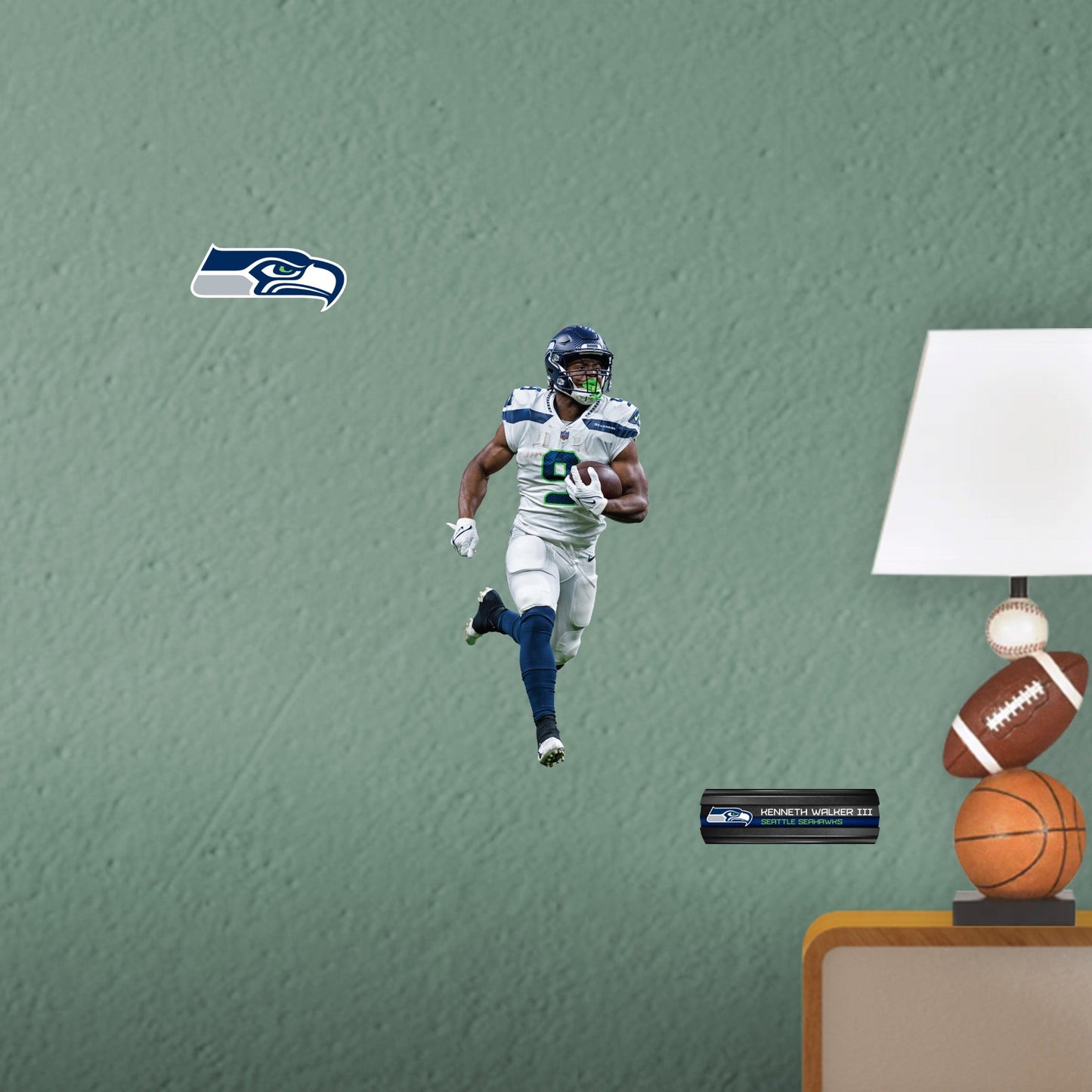 Seattle Seahawks: Kenneth Walker III - Officially Licensed NFL Removable Adhesive Decal