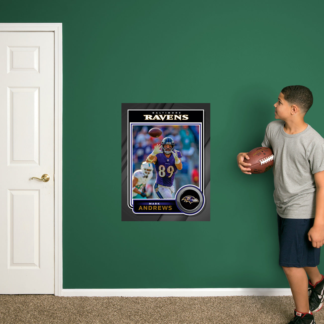 Baltimore Ravens: Mark Andrews Poster - Officially Licensed NFL Removable Adhesive Decal