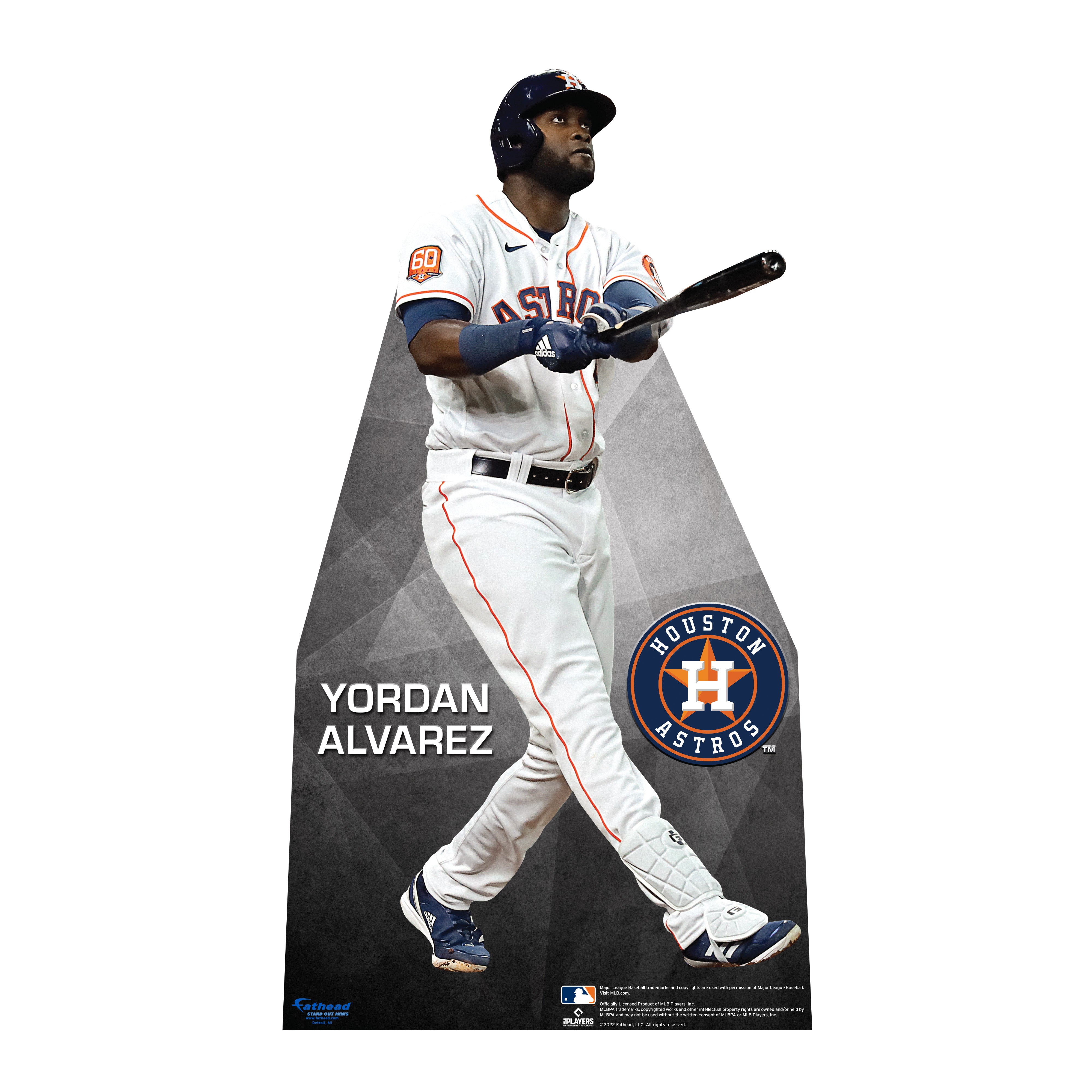 Houston Astros: Yordan Alvarez 2022 Mini Cardstock Cutout