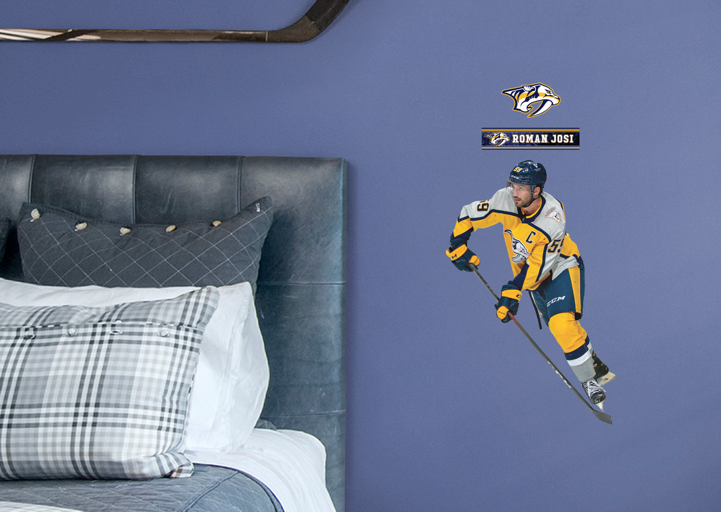Nashville Predators: Roman Josi  Reverse Retro        - Officially Licensed NHL Removable Wall   Adhesive Decal