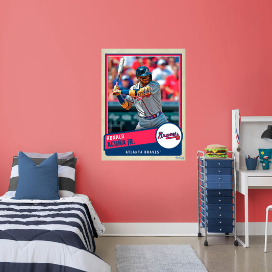 Atlanta Braves: Ronald Acuña Jr.  Poster        - Officially Licensed MLB Removable     Adhesive Decal