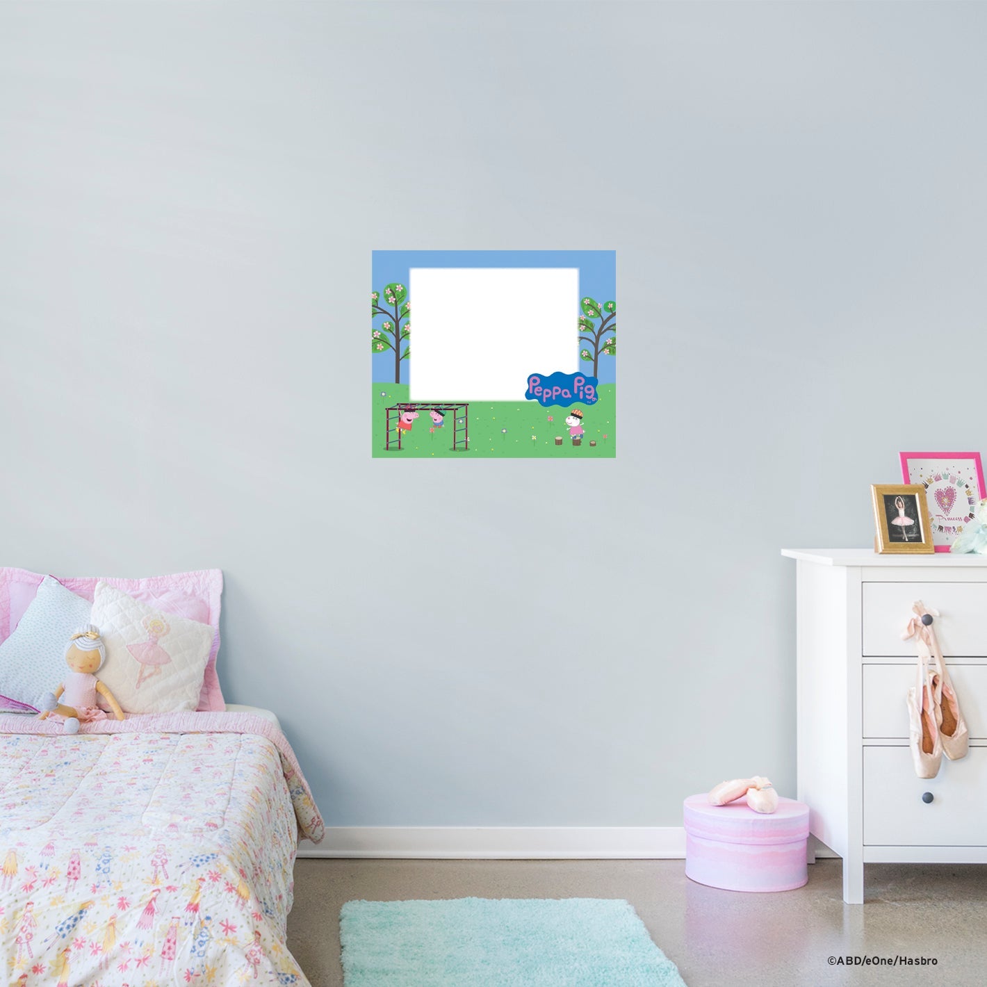Peppa Pig: Climbing Frame Dry Erase - Officially Licensed Hasbro Removable Adhesive Decal