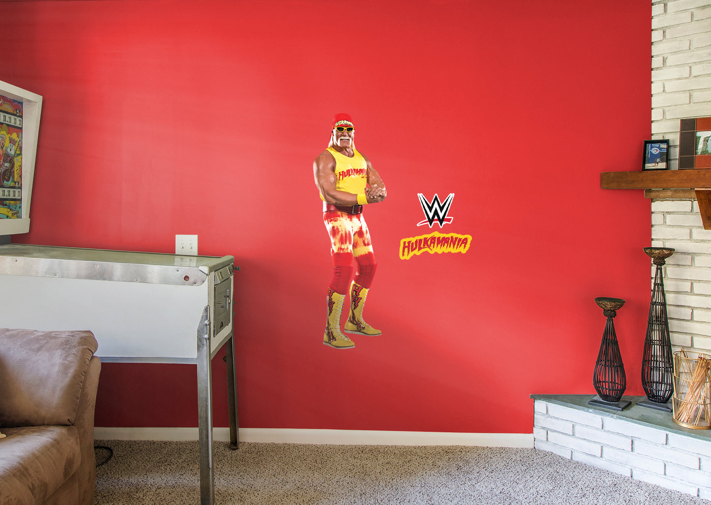 Hulk Hogan         - Officially Licensed WWE Removable Wall   Adhesive Decal