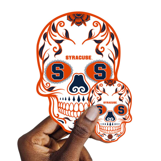 Syracuse Orange:   Skull Minis        - Officially Licensed NCAA Removable     Adhesive Decal