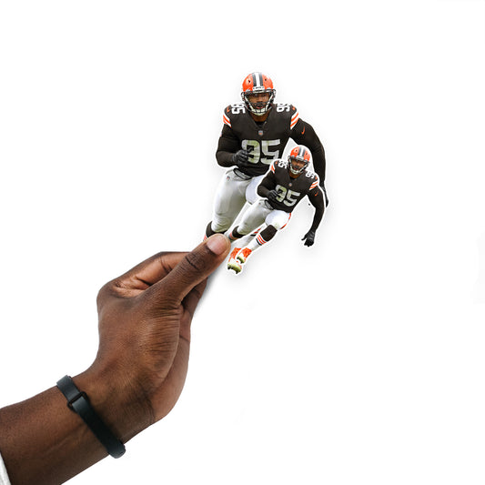 Cleveland Browns: Myles Garrett  Minis        - Officially Licensed NFL Removable     Adhesive Decal