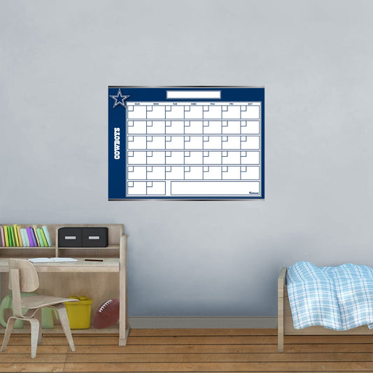 Dallas Cowboys: Dry Erase Calendar - Officially Licensed NFL Removable Adhesive Decal
