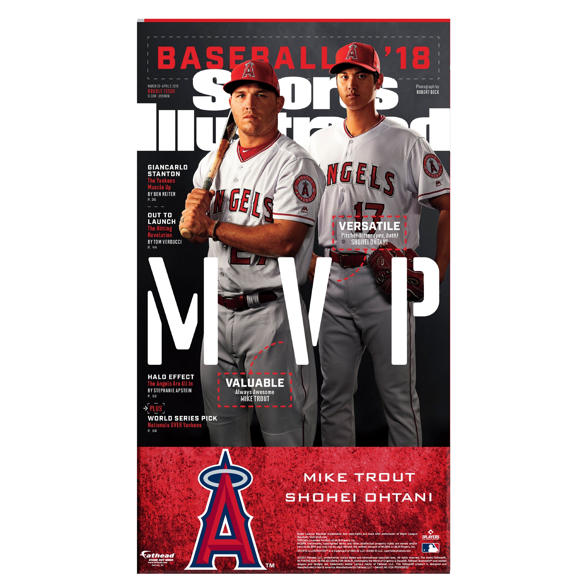 Los Angeles Angels: Mike Trout August 2012 Sports Illustrated Cover - –  Fathead